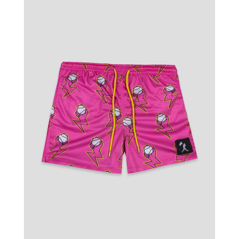 Electric Arms Diamond Air Mesh Shorts (Pink) Small