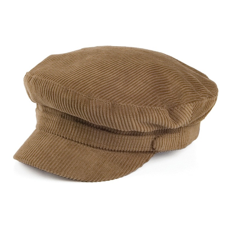 Failsworth Hats Mariner Corduroy Fiddler Cap – Light Brown S