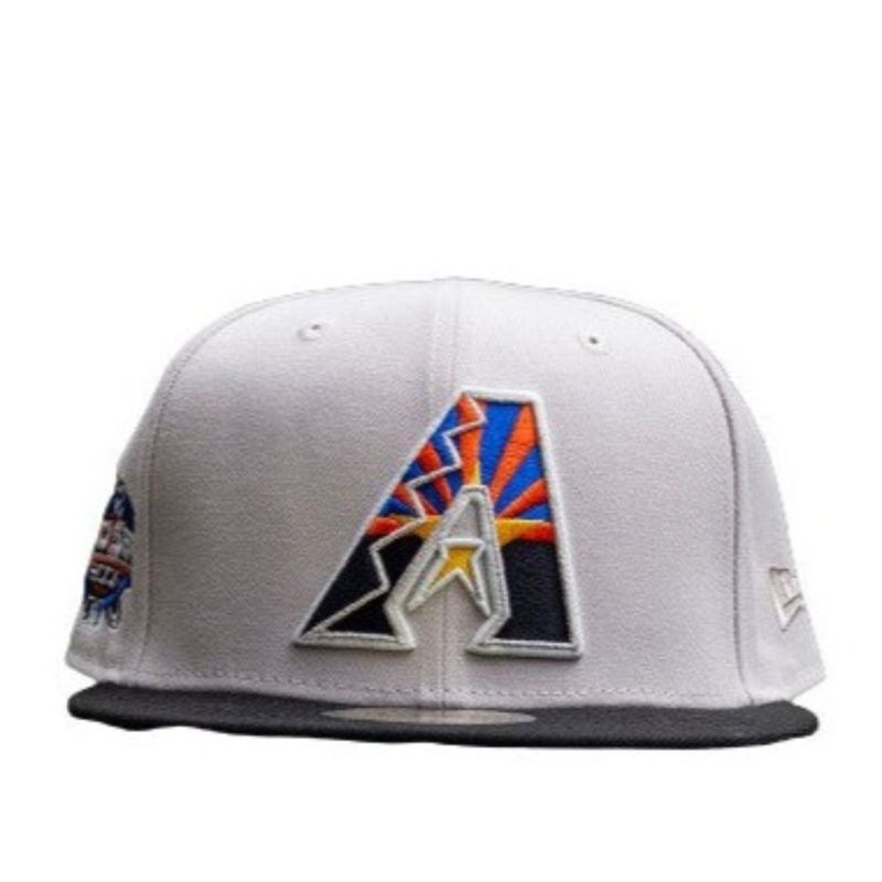 New Era Arizona Diamondbacks 2001 World Series Blue Undervisor 59FIFTY Fitted Cap