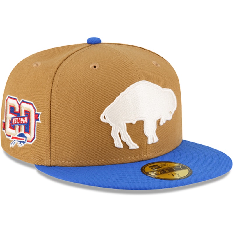 New Era Buffalo Bills Ivory Wheat 2023 59FIFTY Fitted Hat
