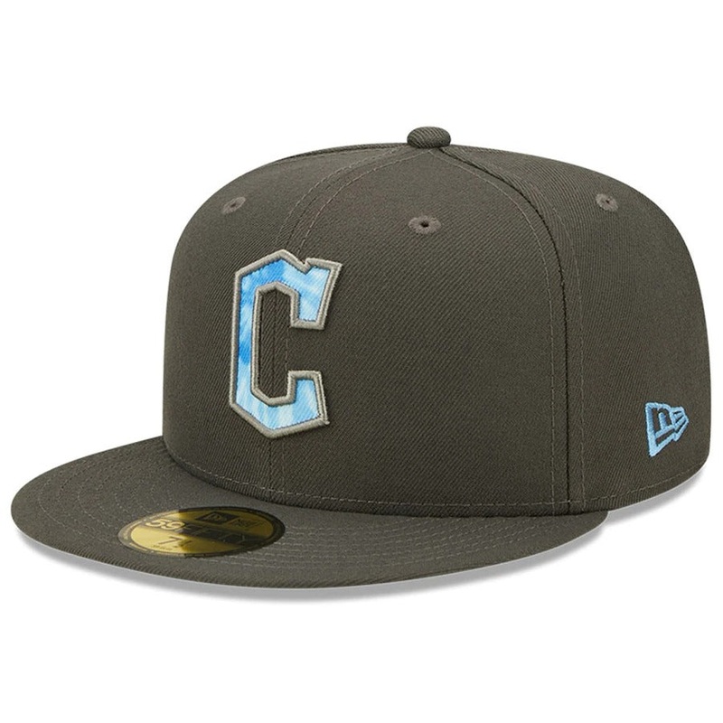 New Era Cleveland Guardians Graphite 2022 Father’s Day On-Field 59FIFTY Fitted Hat
