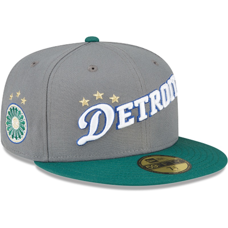 New Era Detroit Pistons 2022-23 City Edition Gray 59FIFTY Fitted Hat