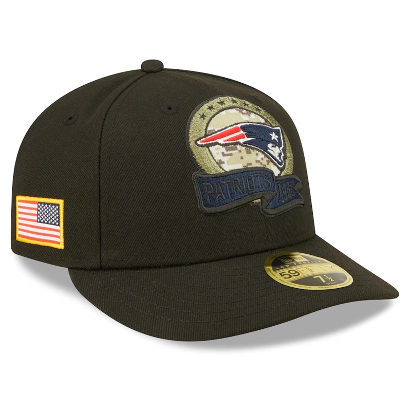 New Era New England Patriots 2022 Salute To Service Low Profile 59FIFTY Fitted Hat