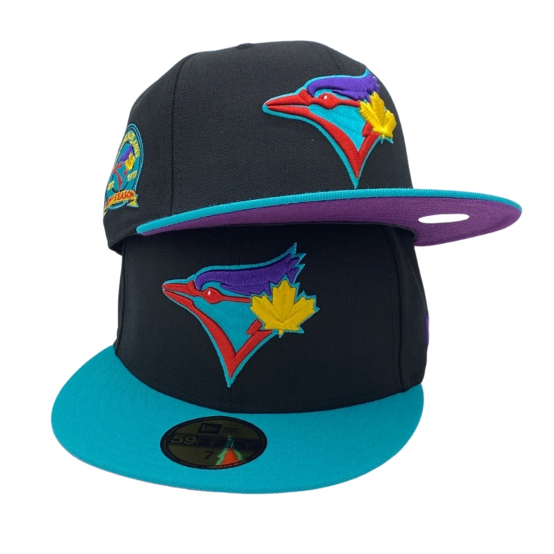 New Era Toronto Blue Jays Black/Teal 40th Season Patch 59FIFTY Fitted Hat