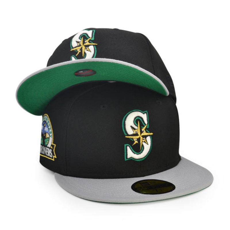 Seattle Mariners 30th ANNIVERSARY Exclusive New Era 59Fifty Fitted Hat – Black/Gray 6 7/8