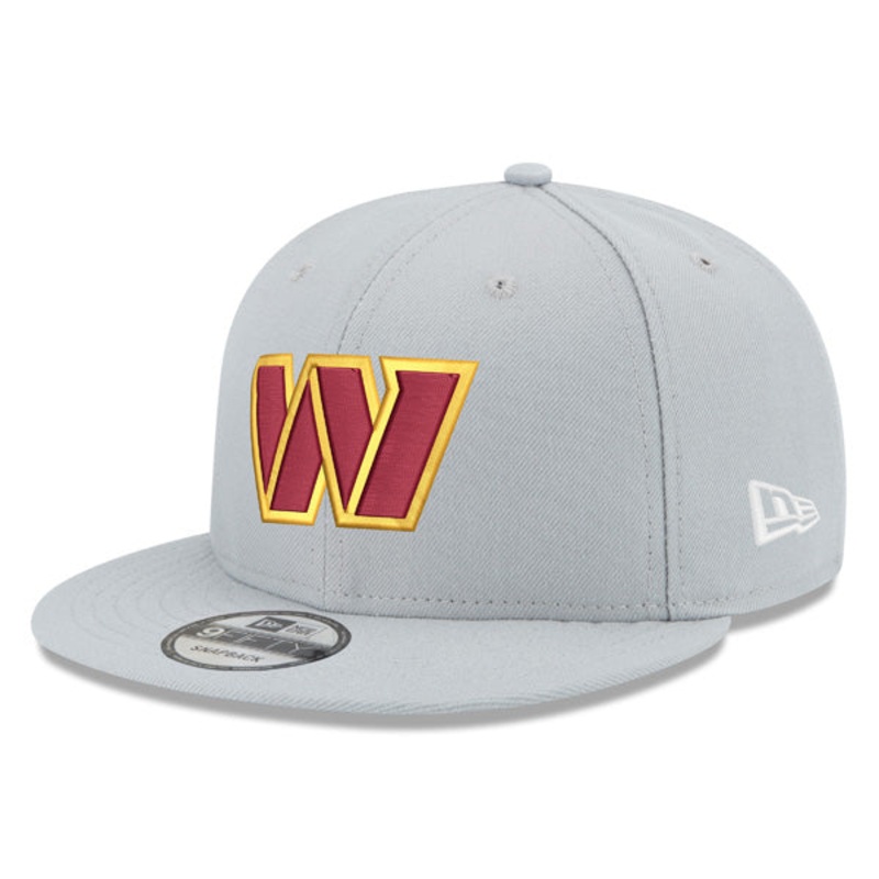 Washington Commanders New Era PRIMARY LOGO 9Fifty Snapback Adjustable Hat – Gray