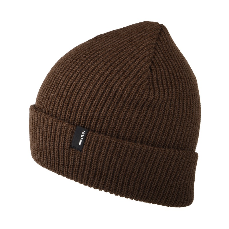 Brixton Hats Heist Cuffed Beanie Hat – Chocolate 1-Size