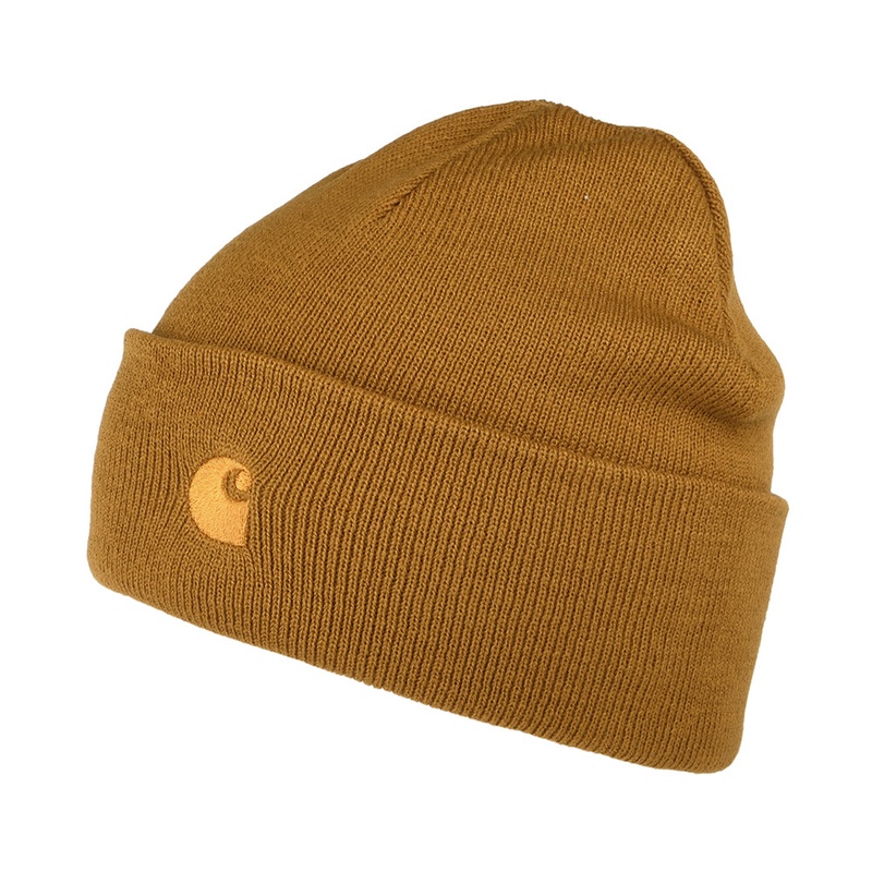 Carhartt WIP Hats Chase Cuffed Beanie Hat – Mustard 1-Size