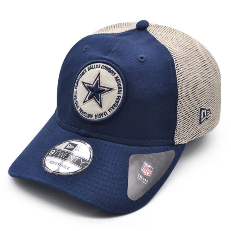 Dallas Cowboys New Era CIRCLE TRUCKER 9Twenty Snapback Hat – Navy/White