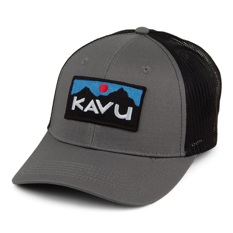 Kavu Hats Above Standard Cotton Twill Trucker Cap – Charcoal Adjustable