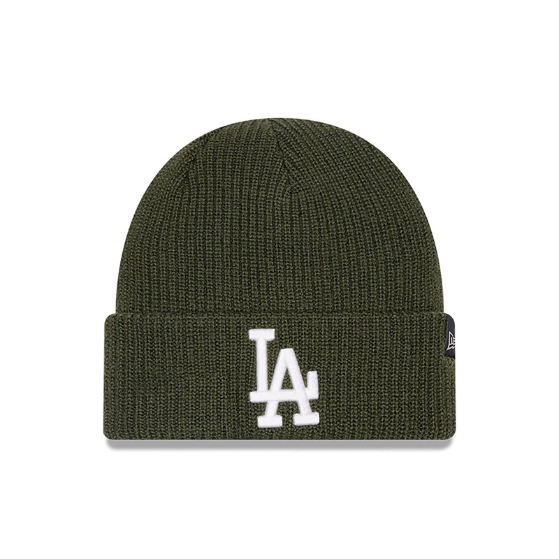 LA Dodgers Merino Wool Knit Green Beanie Hat OSFM