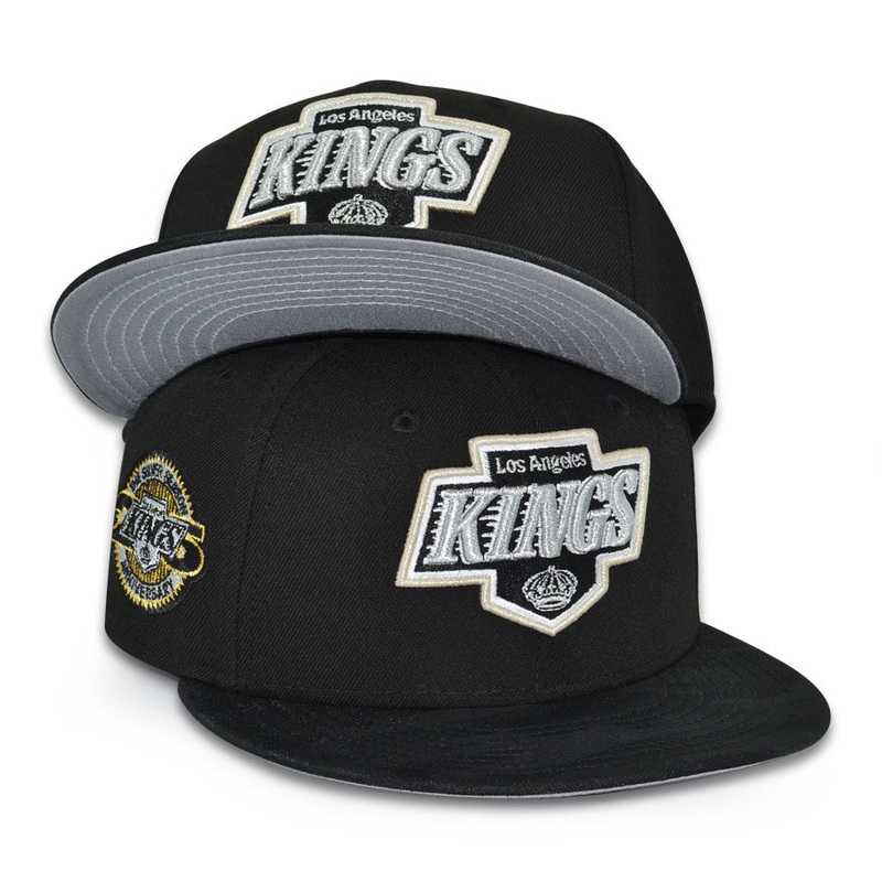 Los Angeles Kings “CAPTAIN KING” Exclusive New Era 59Fifty Fitted Hat – Black/Tonal Camo 6 7/8