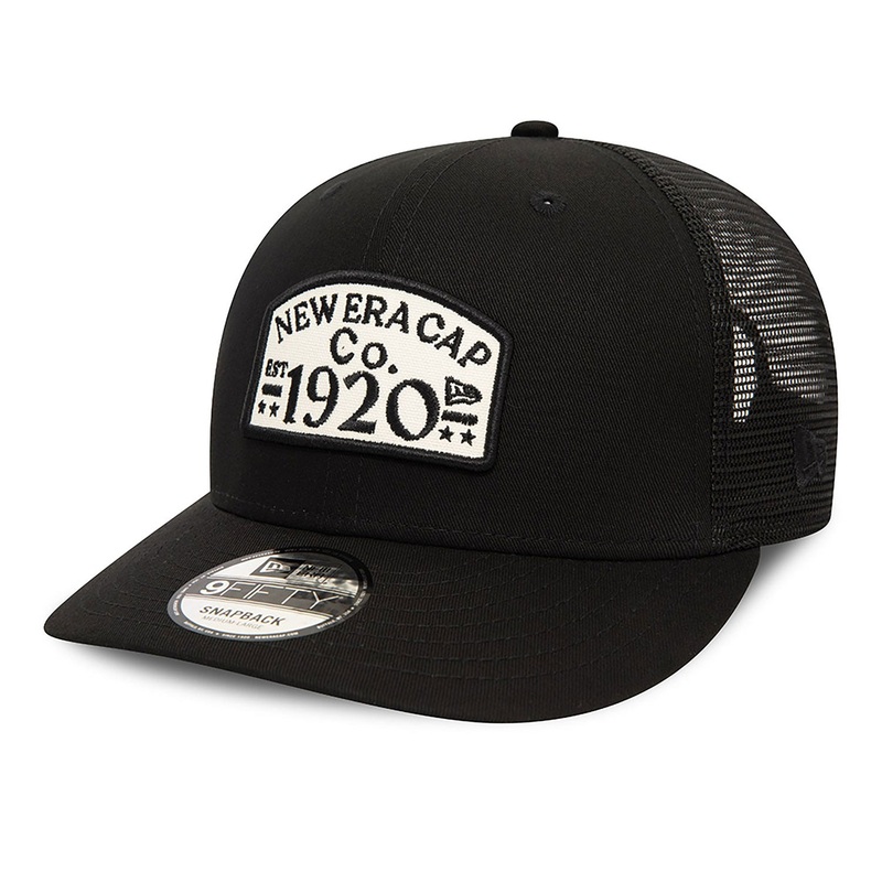 New Era 9FIFTY Patch Black Trucker Cap S-M