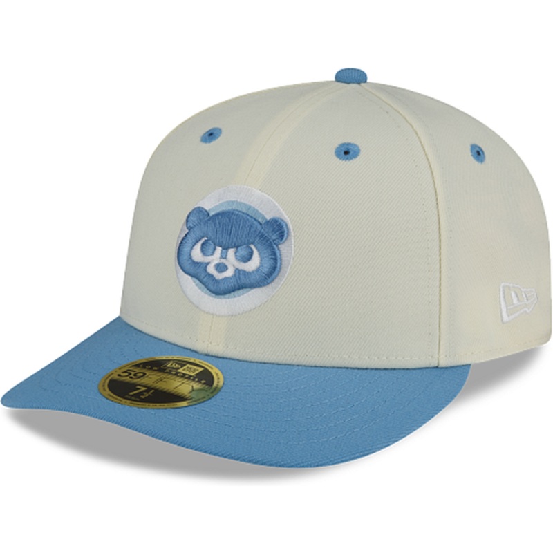 New Era Chicago Cubs Chrome Sky Low Profile 2022 59FIFTY Fitted Hat