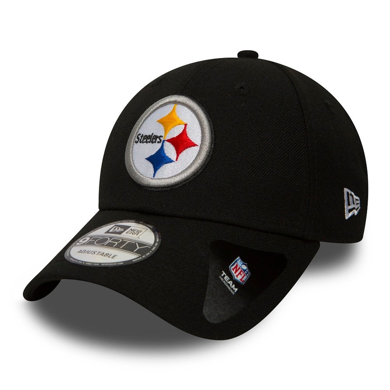 Pittsburgh Steelers 9FORTY The League Black Cap One Size