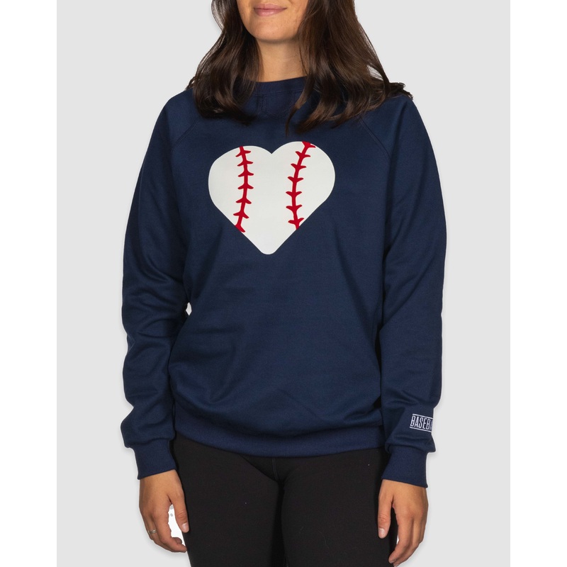 Stitched Heart Crew Neck – Women’s XS