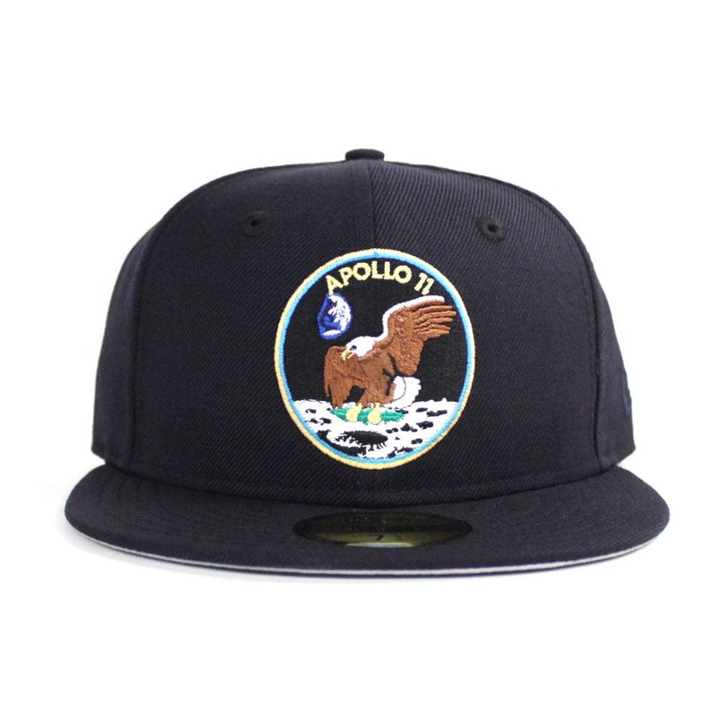 Apollo 11 50th Anniversary New Era 59Fifty Fitted Hat (Navy Gray Under Brim) 7
