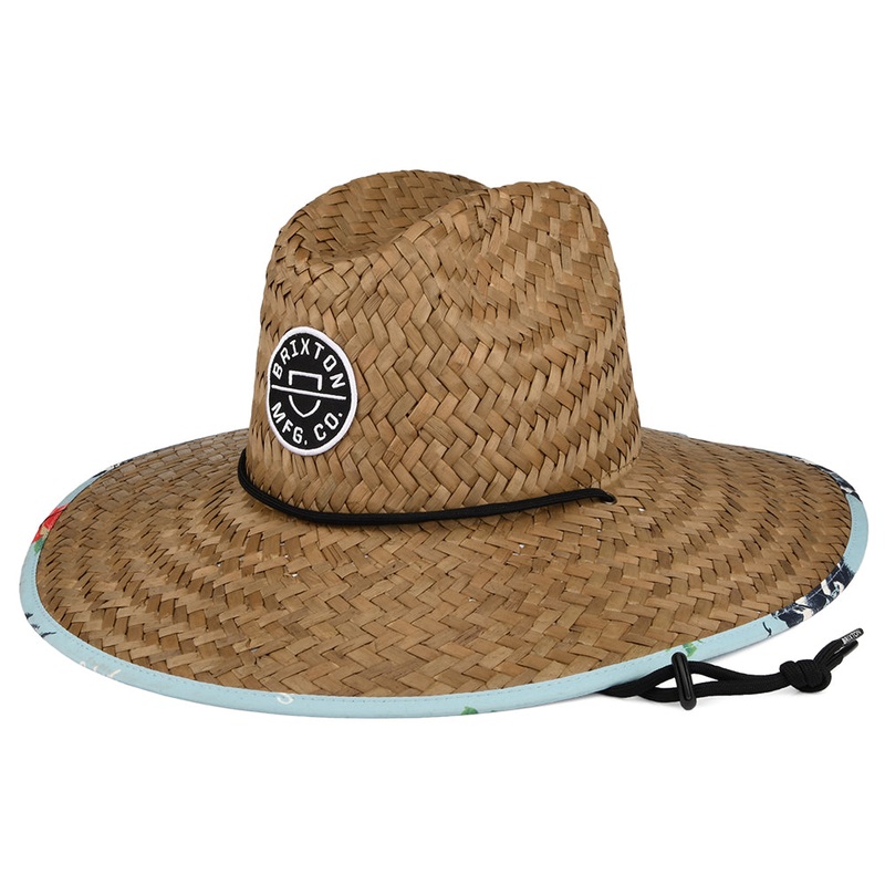 Brixton Hats Crest Straw Lifeguard Hat – Copper Small/Medium