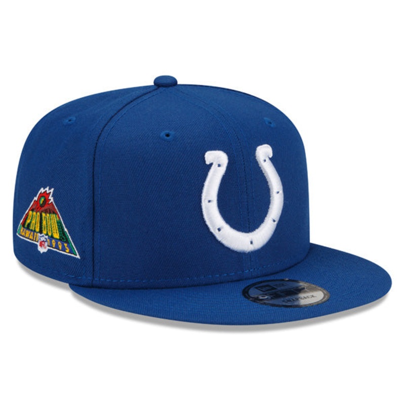 Indianapolis Colts Exclusive New Era 1995 Pro Bowl PATCH-UP Snapback Hat – Royal