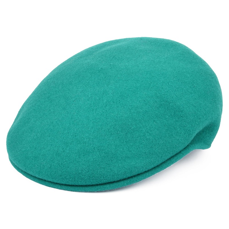 Kangol 504 Wool Flat Cap – Turquoise S