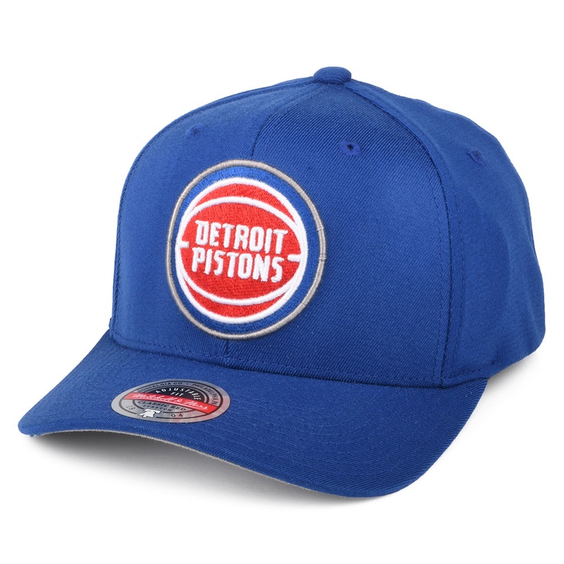Mitchell & Ness Detroit Pistons Snapback Cap – NBA Team Ground Stretch – Royal Blue Adjustable