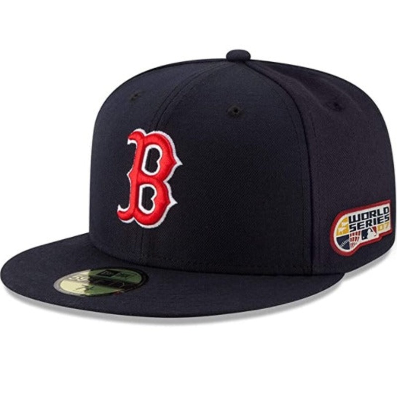New Era Boston Red Sox Navy 2007 World Series Patch Vintage Fitted Hat