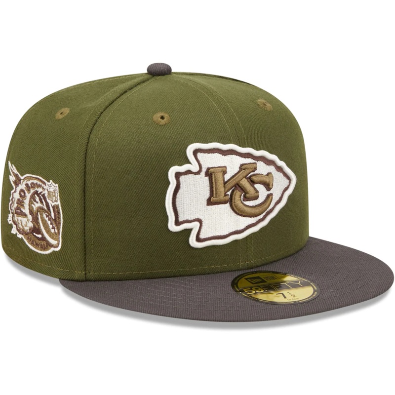 New Era Kansas City Chiefs Olive/Graphite 1997 Pro Bowl 59FIFTY Fitted Hat