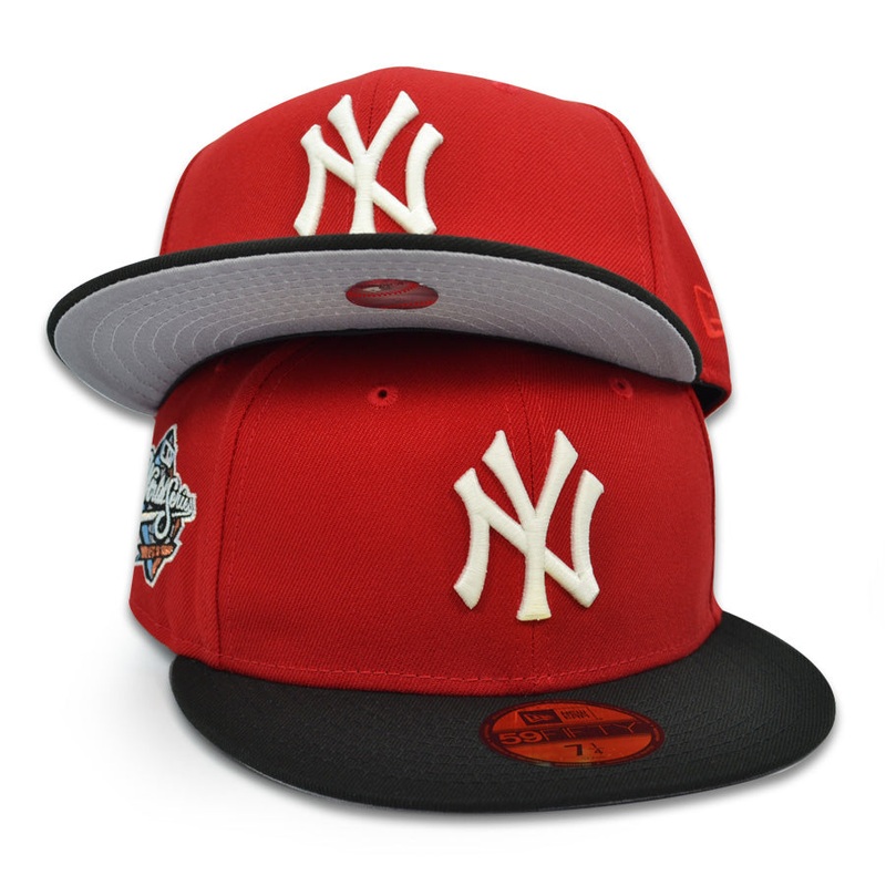 New York Yankees “ICEBERG” 1998 World Series Exclusive New Era 59Fifty Fitted Hat – Red/Black 6 7/8