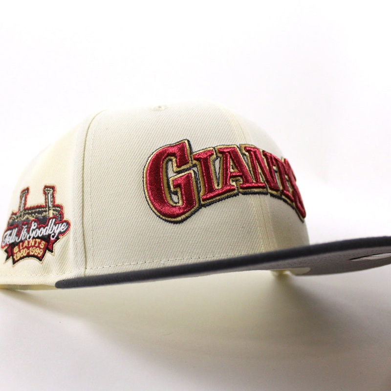 San Francisco Giants Tell It GoodBye New Era 59Fifty Fitted Hat (Chrome White Graphite Gray Under Brim) 7