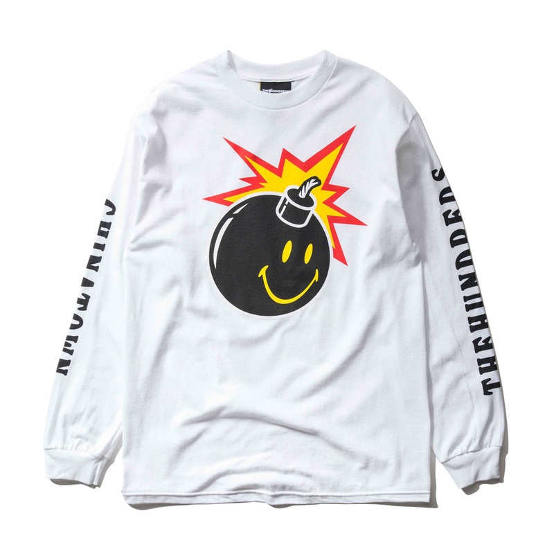 The Hundreds x Chinatown Market Smiley Adam LS T-Shirt (White) m