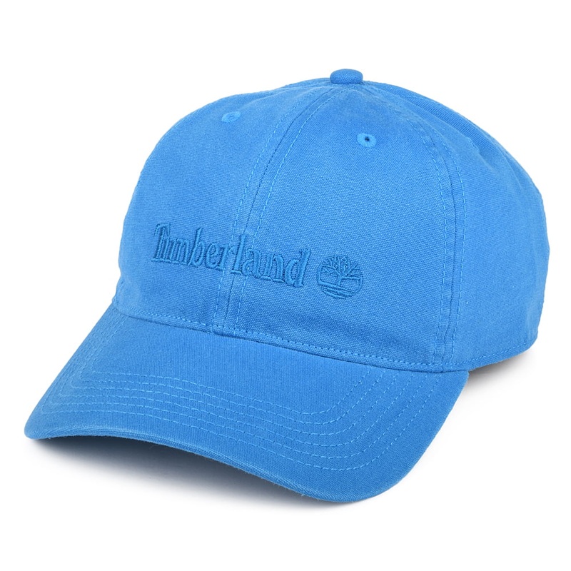 Timberland Hats Cooper Hill XXI Cotton Canvas Baseball Cap – Sea Blue Adjustable
