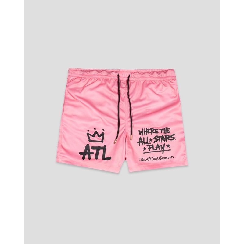 Where the All Stars Play Diamond Air Youth Mesh Shorts (Pink) – All-Star Game 2025 Youth Small