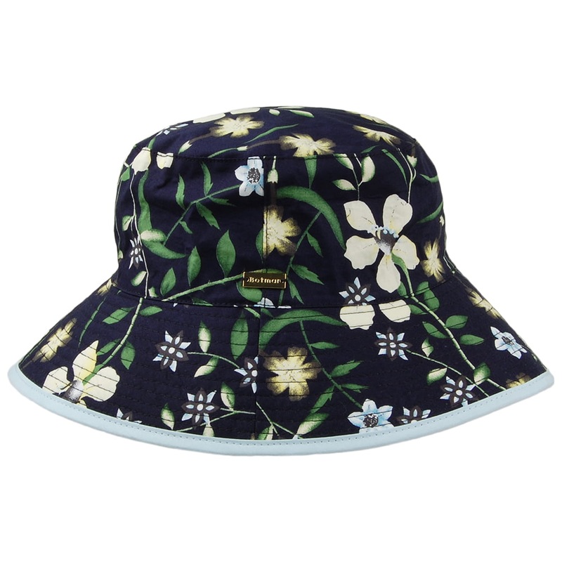 Betmar Hats Florence Reversible Sun Hat – Navy Multi 1-Size