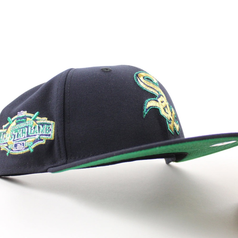 Chicago White Sox 2015 All Star Game New Era Fitted 59Fifty Hat (Navy Green Under Brim) 7