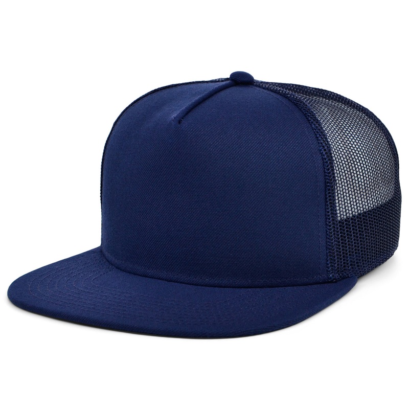 Crowns by Lids Essential 5-Panel Trucker – Navy Adjustable