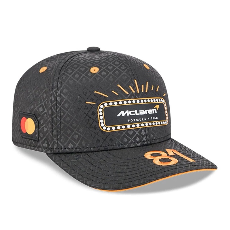 McLaren Racing Oscar Piastri Vegas Race Special Black 9SEVENTY Stretch Snap Adjustable Cap OSFM