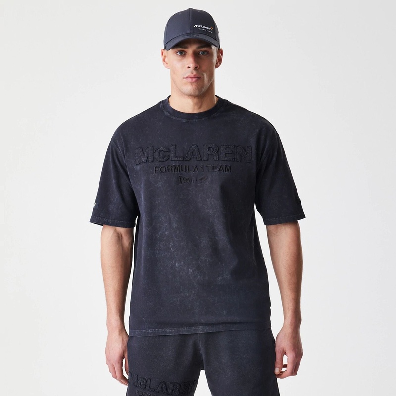 McLaren Racing Washed Black Oversized T-Shirt XS