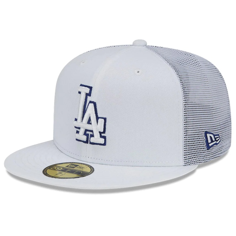 New Era Los Angeles Dodgers White 2022 Batting Practice 59FIFTY Fitted Hat