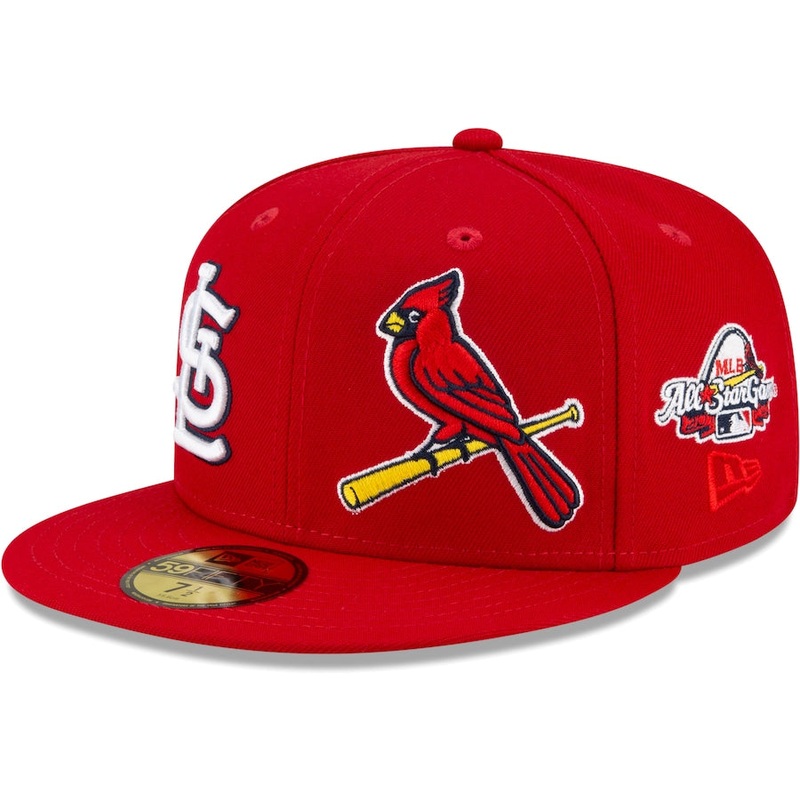 New Era St. Louis Cardinals Red Patch Pride 59FIFTY Fitted Hat