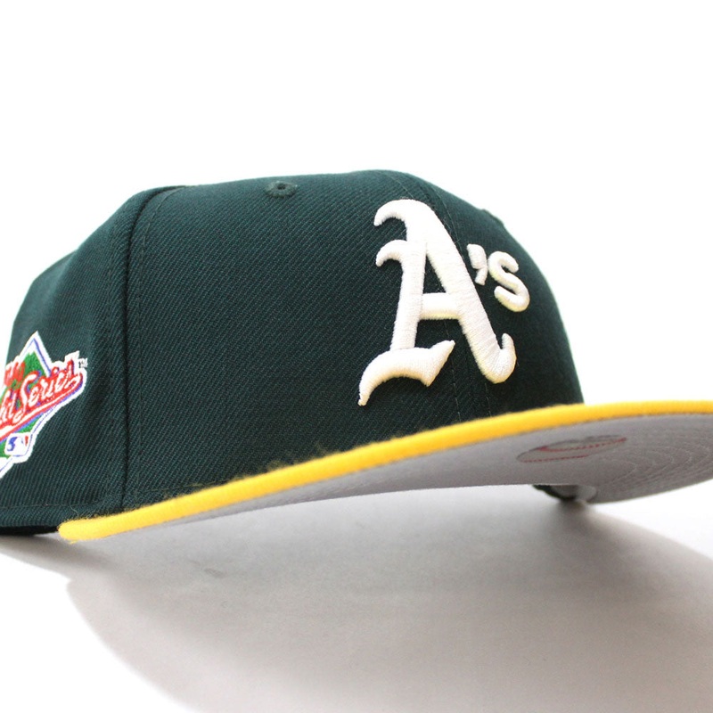 Oakland Athletics 1989 World Series New Era 59Fifty Fitted Hat V2 (GRAY UNDER BRIM) 6 7/8