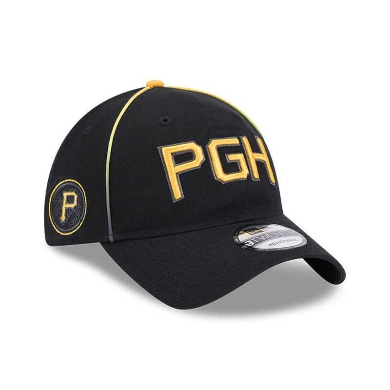 Pittsburgh Pirates MLB City Connect 2025 Black 9TWENTY Adjustable Cap OSFM