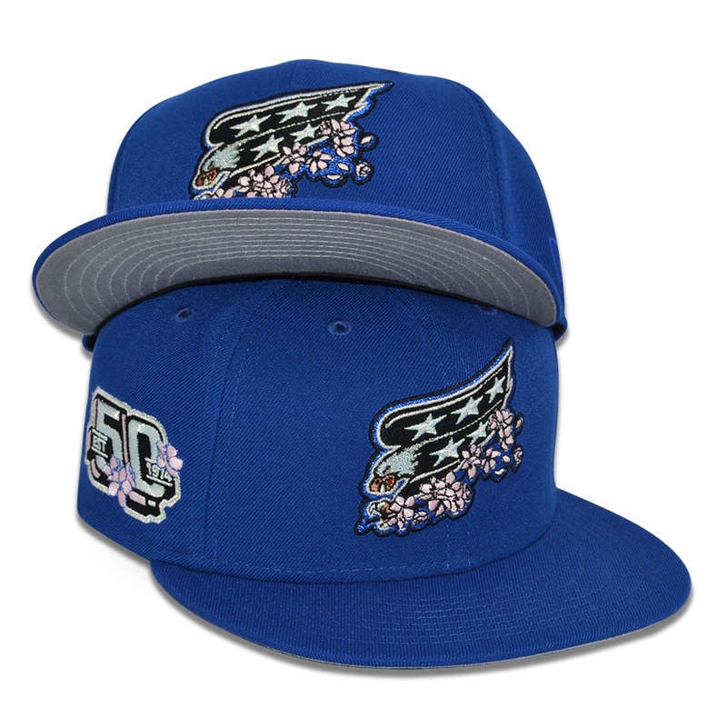 Washington Capitals “NEW BLOSSOM” Exclusive New Era 59Fifty Fitted Hat – Light Royal 6 7/8