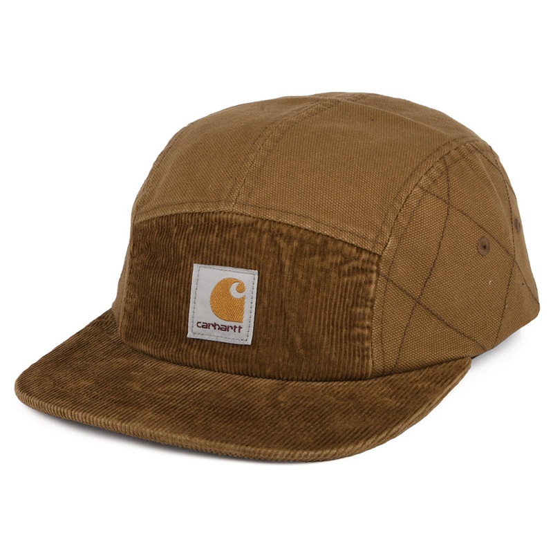 Carhartt WIP Hats Kirby Organic Cotton 5 Panel Cap – Brown Adjustable