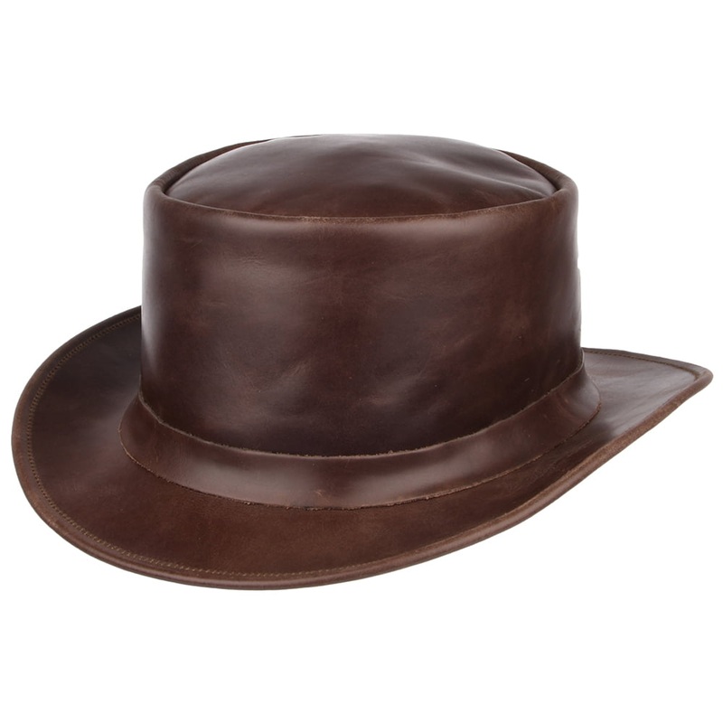 Jaxon & James Leather Top Hat – Brown S