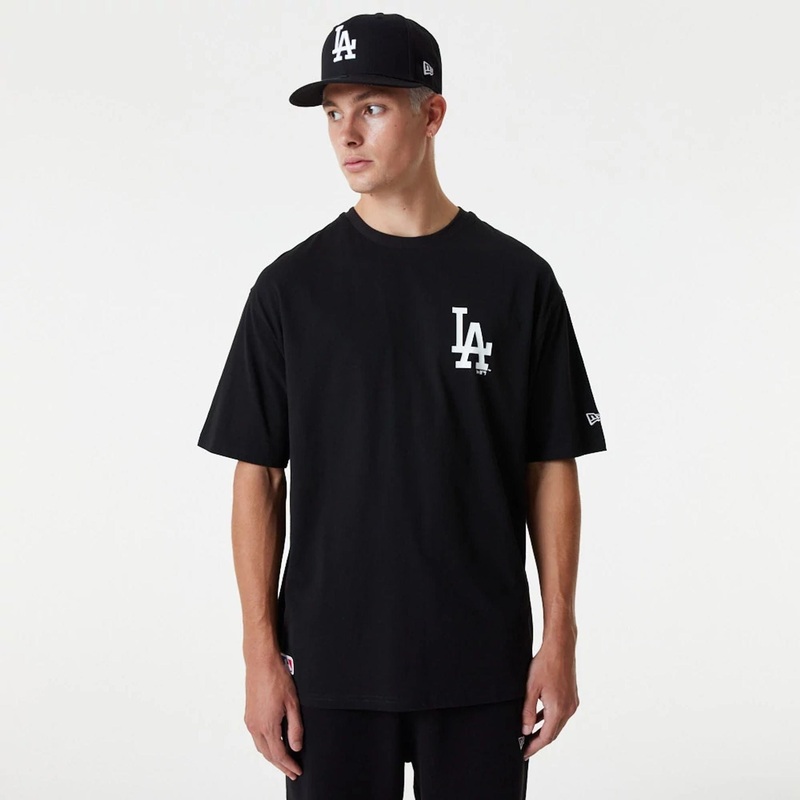 LA Dodgers MLB Essential Black Oversized T-Shirt XS