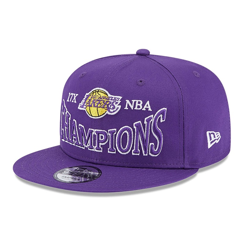 Los Angeles Lakers 9FIFTY Champions Patch Purple Cap S-M