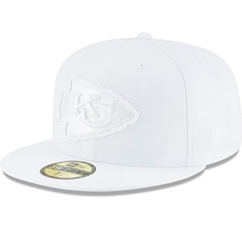 New Era Kansas City Chiefs White on White 59FIFTY Fitted Hat