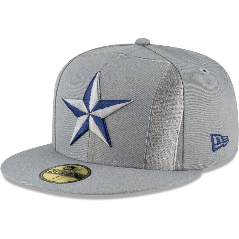 New Era Texas Rangers Gray Alternate Logo Elements 59FIFTY Fitted Hat
