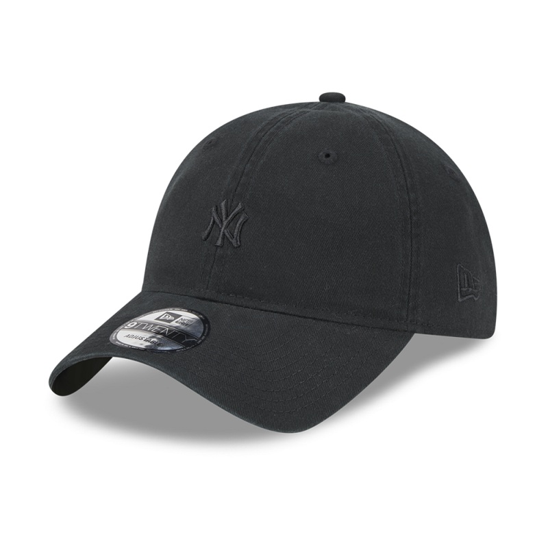 New York Yankees 9TWENTY Mini Logo Black Cap One Size