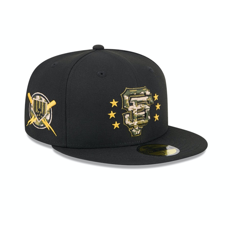 San Francisco Giants New Era 2024 Armed Forces Day On-Field 59FIFTY Fitted Hat – Black 6 7/8